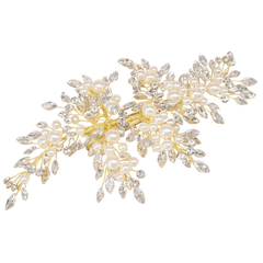 ATHENA COLLECTION - PEARLS OF EXTRAVAGANCE HEADPIECE - HC227 GOLD