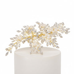 ATHENA COLLECTION - PEARLS OF EXTRAVAGANCE HEADPIECE - HC227 GOLD