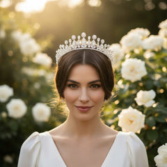 CUBIC ZIRCONIA COLLECTION - GLAM DIVA TIARA - AHB111