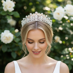 CUBIC ZIRCONIA COLLECTION - GLAM DIVA TIARA - AHB111