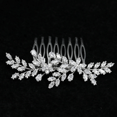CUBIC ZIRCONIA COLLECTION - GLITZY GLAM HAIR COMB - HC233