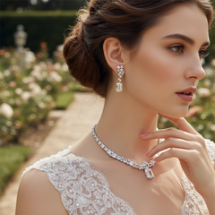 CUBIC ZIRCONIA COLLECTION - DIAMOND EXTRAVAGANCE EARRINGS - CZER618