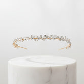 ATHENA COLLECTION - CRYSTAL CHIC HEADBAND - AHB-52 (DARK GOLD)