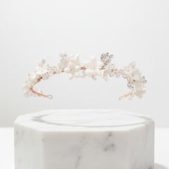 ATHENA COLLECTION - DAZZLING HEADBAND - AHB120 ROSE GOLD