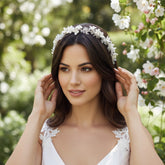 ATHENA COLLECTION - DAZZLING HEADBAND - AHB120 SILVER