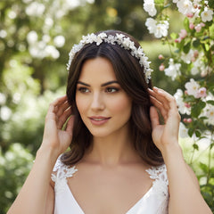 ATHENA COLLECTION - DAZZLING HEADBAND - AHB120 SILVER