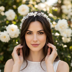 ATHENA COLLECTION - DAZZLING HEADBAND - AHB120 ROSE GOLD