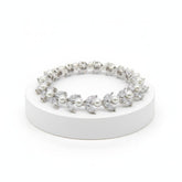 CUBIC ZIRCONIA COLLECTION - EXQUISITE STARLET BRACELET - CZBR128 PEARL