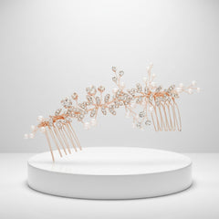 ATHENA COLLECTION - ETERNALLY CRYSTAL COMB - HC219 ROSE GOLD