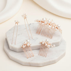 ATHENA COLLECTION - CHIC HAIR PIN SET - PIN 41 ROSE GOLD