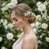 ATHENA COLLECTION - FLORAL BEAUTY COMB - HC236 GOLD