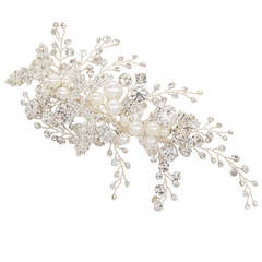 ATHENA COLLECTION - EXQUISITE VINTAGE LUXE HEADPIECE - HC237 SILVER