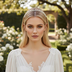 ATHENA COLLECTION - SIMPLY CHIC HEADBAND - AHB125 SILVER