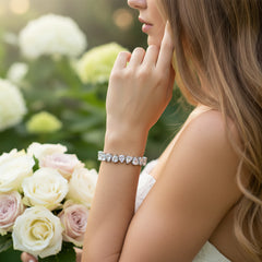 CUBIC ZIRCONIA COLLECTION - STARLET BRACELET - BR131 GOLD
