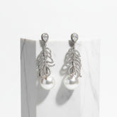 CUBIC ZIRCONIA COLLECTION - EXQUISITE GATSBY INSPIRED EARRINGS - CZER624 SILVER