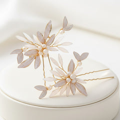 ATHENA COLLECTION - GLITZY GLAM HAIR PINS (PAIR) - PIN55 BLUSH PINK