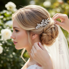 CUBIC ZIRCONIA COLLECTION - GLITZY GLAM HAIR COMB - HC233 GOLD