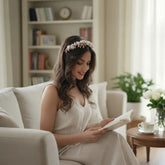 ATHENA COLLECTION - EXQUISITE PEARLIE HEADBAND - AHB121 ROSE GOLD