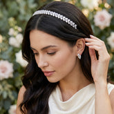 ATHENA COLLECTION - SHIMMERING HEADBAND - SILVER AHB129