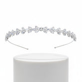 ATHENA COLLECTION - DAINTY DAZZLE HEADBAND - AHB131 SILVER
