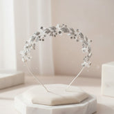 ATHENA COLLECTION - VINTAGE DREAM HEADBAND - AHB132 SILVER
