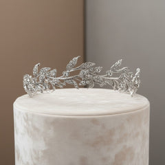 ELITE COLLECTION - VINTAGE VINE TIARA - - EC2 SILVER
