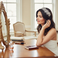 ELITE COLLECTION - EXTRAVAGANCE HEADPIECE - - SILVER HC5