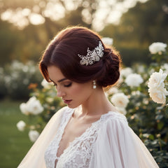 ELITE COLLECTION - EXTRAVAGANCE HEADPIECE - - SILVER HC5