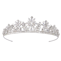 CUBIC ZIRCONIA COLLECTION - GLAM DIVA TIARA - AHB134
