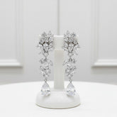 CUBIC ZIRCONIA COLLECTION - SHIMMERING STARLET EARRINGS - CZER638