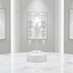 CUBIC ZIRCONIA COLLECTION - SHIMMERING STARLET EARRINGS - CZER638