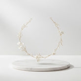 ATHENA COLLECTION - DAINTY FLORAL HAIR VINE - HP204 GOLD