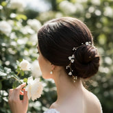 ATHENA COLLECTION - DAINTY FLORAL HAIR VINE - HP204 GOLD