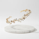 ATHENA COLLECTION - GOLD FLORAL EXTRAVAGANCE HAIR VINE - HP178 GOLD