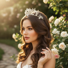 ATHENA COLLECTION - ALLURE LUXE TIARA - GOLD AHB140