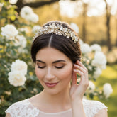 ATHENA COLLECTION - DIVINE TIARA - GOLD AHB139