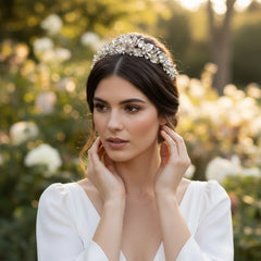 ATHENA COLLECTION - DIVINE TIARA - AHB139 SILVER