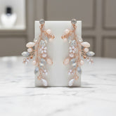 ATHENA COLLECTION - PINK ALLURE EARRINGS - CZER661