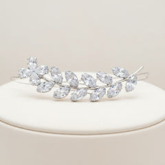 ATHENA COLLECTION - VINTAGE CHIC CLIP - CLIP768 SILVER