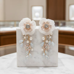 ATHENA COLLECTION - ROMANTIC ELEGANCE EARRINGS - CZER662 GOLD