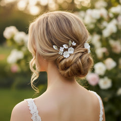 ATHENA COLLECTION - VINTAGE LUXE HAIR PIN SET - PIN 65 SILVER