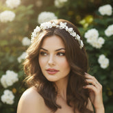 ATHENA COLLECTION - SPARKLING ROMANCE HEADBAND - AHB142 GOLD