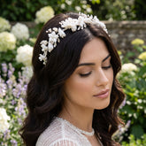 ATHENA COLLECTION - SPARKLING ROMANCE HEADBAND - AHB142 SILVER
