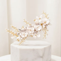ATHENA COLLECTION - ENCHANTMENT FLORAL HEADPIECE - GOLD HC251