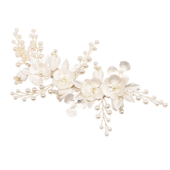 ATHENA COLLECTION - ENCHANTMENT FLORAL HEADPIECE - HC251 SILVER