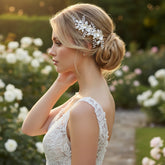 ATHENA COLLECTION - ENCHANTMENT FLORAL HEADPIECE - HC251 SILVER