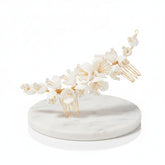 ATHENA COLLECTION - FLORAL EXTRAVAGANCE COMB - GOLD HC253