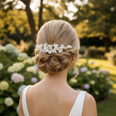 ATHENA COLLECTION - FLORAL EXTRAVAGANCE COMB - GOLD HC253