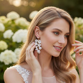 ATHENA COLLECTION - ELEGANCE EARRINGS - CZER672 SILVER