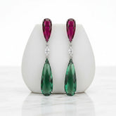 CUBIC ZIRCONIA COLLECTION - HOLLYWOOD SPARKLE EARRINGS - CZER673